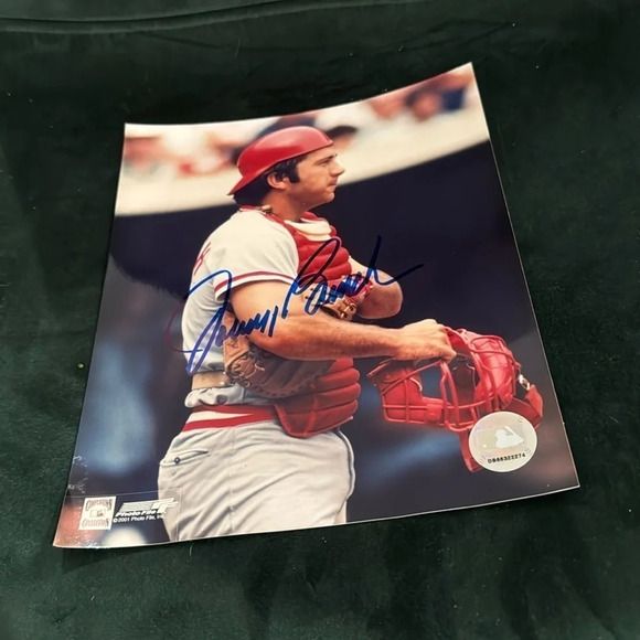 Johnny bench MLB autographed photo matted Cincinnati Reds - Picture 1 of 1
